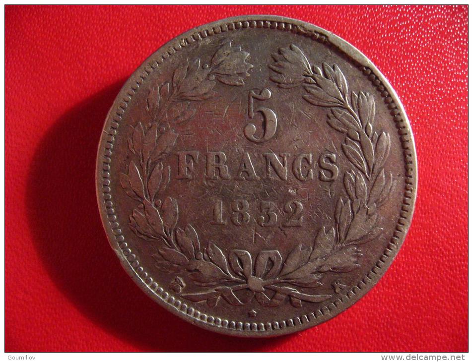 5 Francs Louis-Philippe 1832 K Bordeaux 2452 - Other & Unclassified