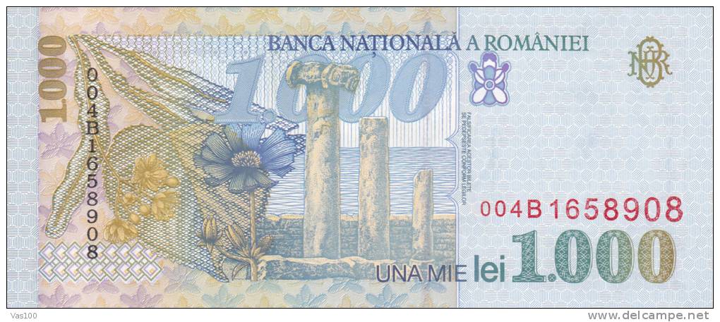 Romania ,1998, Banknote 1000  LEI, UNUA MIE  LEI,UNC / NONCIRCULE. - Roumanie