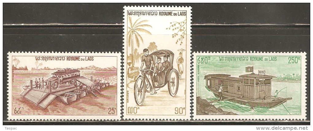 Laos 1974 Mi# 383-385 ** MNH - Transport - Sonstige & Ohne Zuordnung
