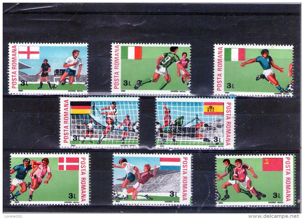 1988 - Champ. D Europede Fotball Mi 4449/4456 MNH - Unused Stamps