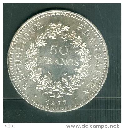 PIECE   50   FRANCS ARGEN T / SILVER   Année 1977   - Pia6502 - 50 Francs