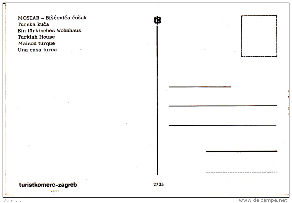 Yugoslavia--Mostar--Una Casa Turca - Yugoslavia