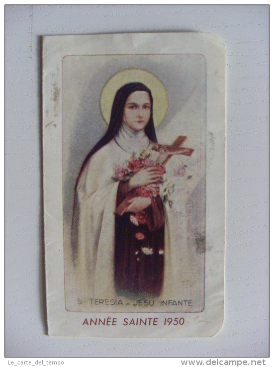 Calendarietto/calendario Santino "Année Sainte 1950 - S.Teresia A Jesu Infante" Gioventù Antoniana - Groot Formaat: 1941-60
