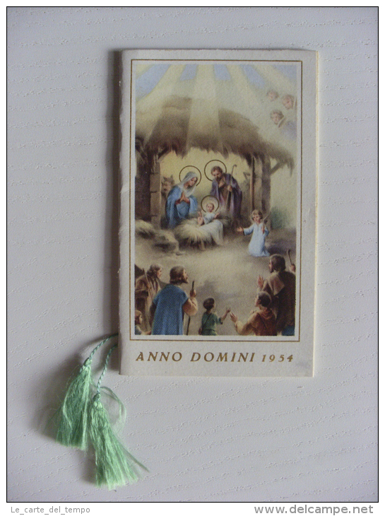 Calendarietto/calendario Santino "Anno Domini 1954" Collegio Serafico Missionario - Grand Format : 1941-60