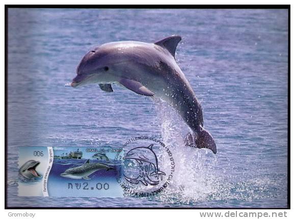 2012 Israel  Bottlenose Dolphin ATM 006 MC 1 - Dolphins