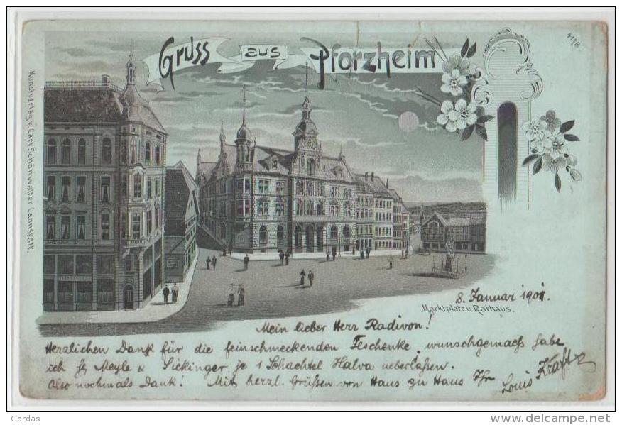 Germany - Pforzheim - Litho - Pforzheim