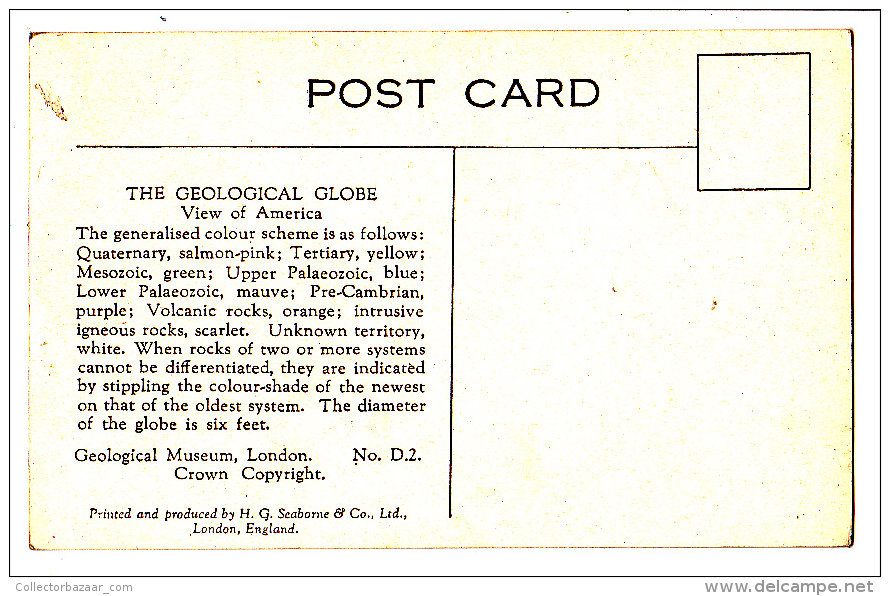 Geology Museum In London England Ca1930 Original Postcard Cpa Ak (W3_2036) - Other & Unclassified