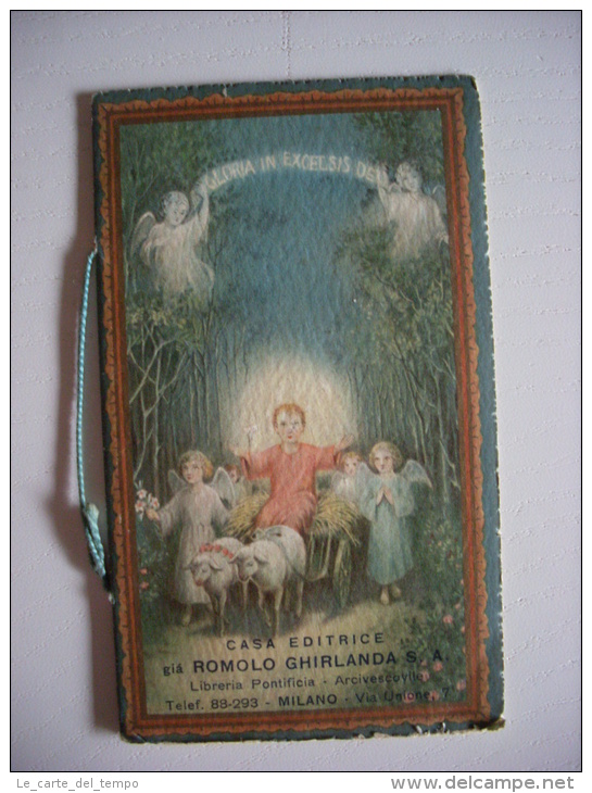 Calendarietto/calendario Santino "Casa Editrice ROMOLO GHIRLANDA Libreria Pontificia Arcivescovile Milano" 1938 - Formato Grande : 1971-80