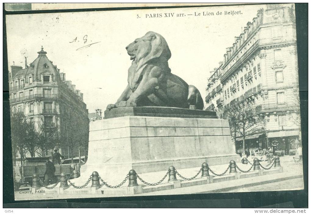 N°5   - Paris XIV è  Arr.  -  Le  Lion De Belfort    - Bcy66 - Arrondissement: 14