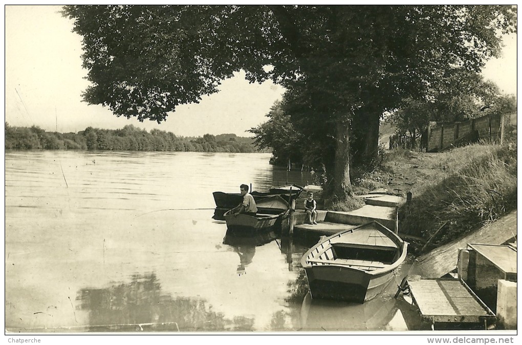 GOUVIEUX TOUTEVOIE OISE BORDS DE L'OISE EDIT. HERAULT NON ECRITE BARQUES PECHEUR - Gouvieux