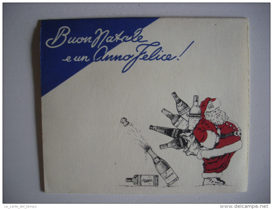 Calendarietto/calendario 1949 SILVA Di V.BIANCHI - MILANO "Buon Natale E Un Anno Felice!" Liquore/vino - Formato Grande : 1941-60