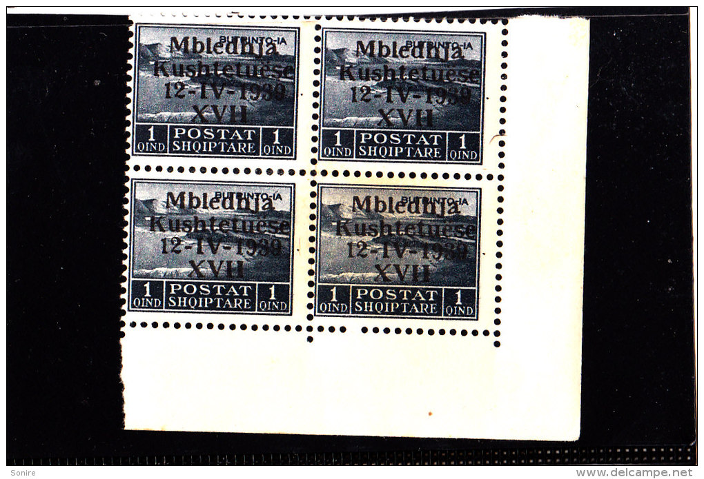 1939-ASSEMBLEA COSTITUENTE 1.Q GRIGIO NERO NUOVI MNH** QUARTINA - Unused Stamps