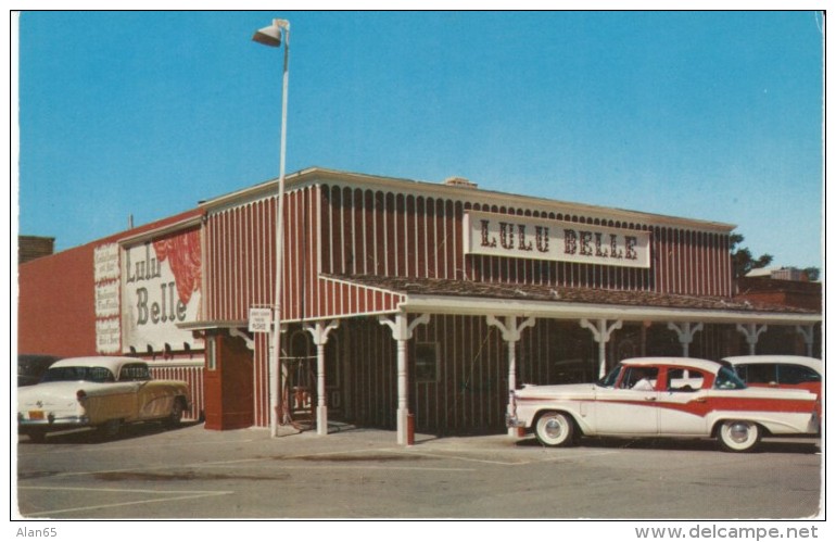 Scottsdale AZ Arizona, Lulu Belle Restaurant, Auto, C1950s Vintage Postcard - Scottsdale