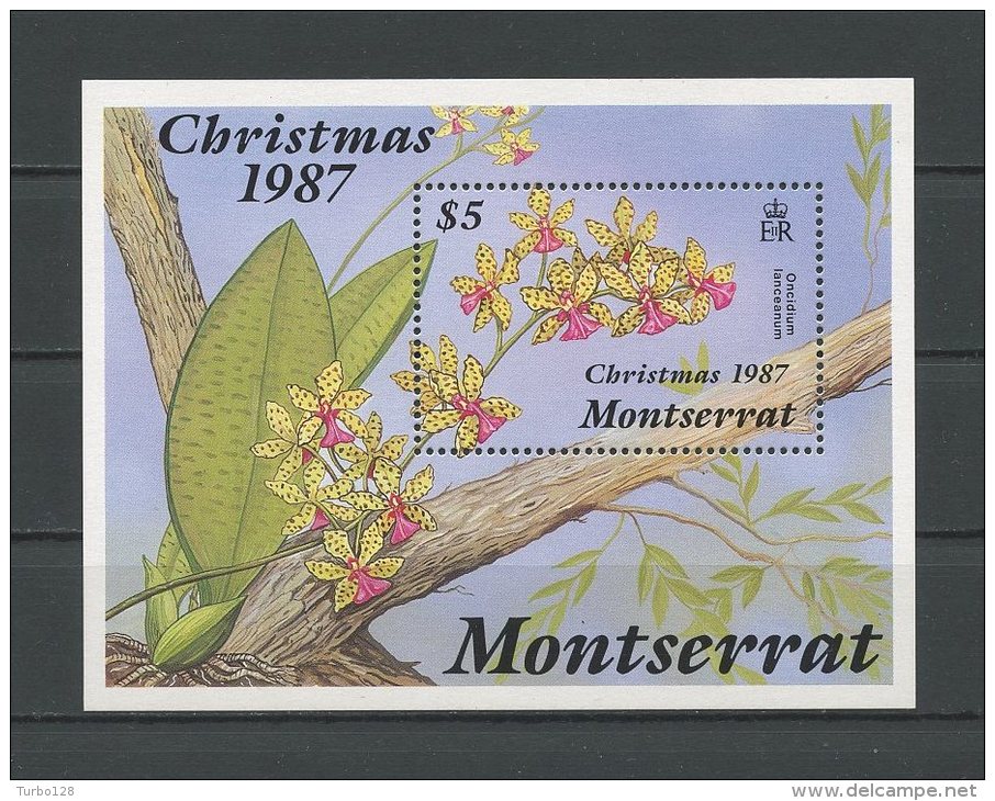 MONTSERRAT 1987  Bloc N° 43 ** = MNH Cote:  15 &euro;. Superbe.  (Flore, Fleurs. Orchidée. Flowers, Flora) - Montserrat