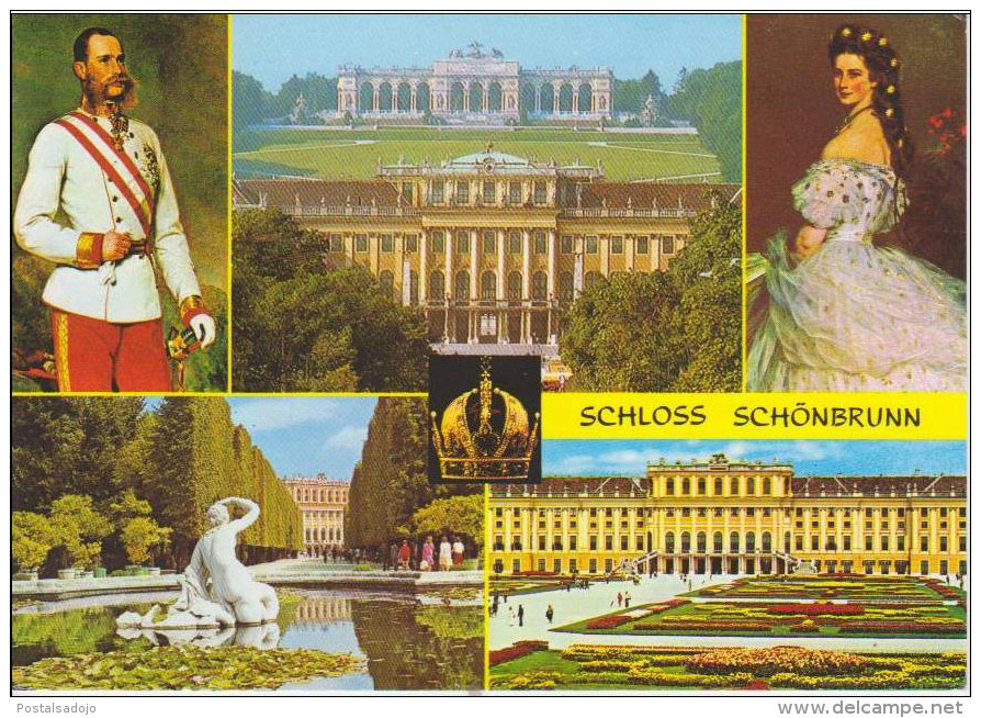 (OS573) WIEN. SCHLOSS SCHONBRUNN . KAISERIN ELISABETH UND KAISER FRANZ JOSEF - Château De Schönbrunn