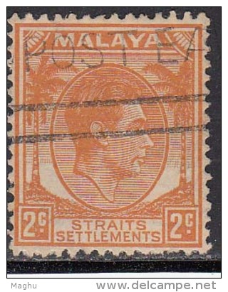 Straits Settlements Used 1937, 2c  Orange Of 1941,  Malaya / Malaysia - Straits Settlements