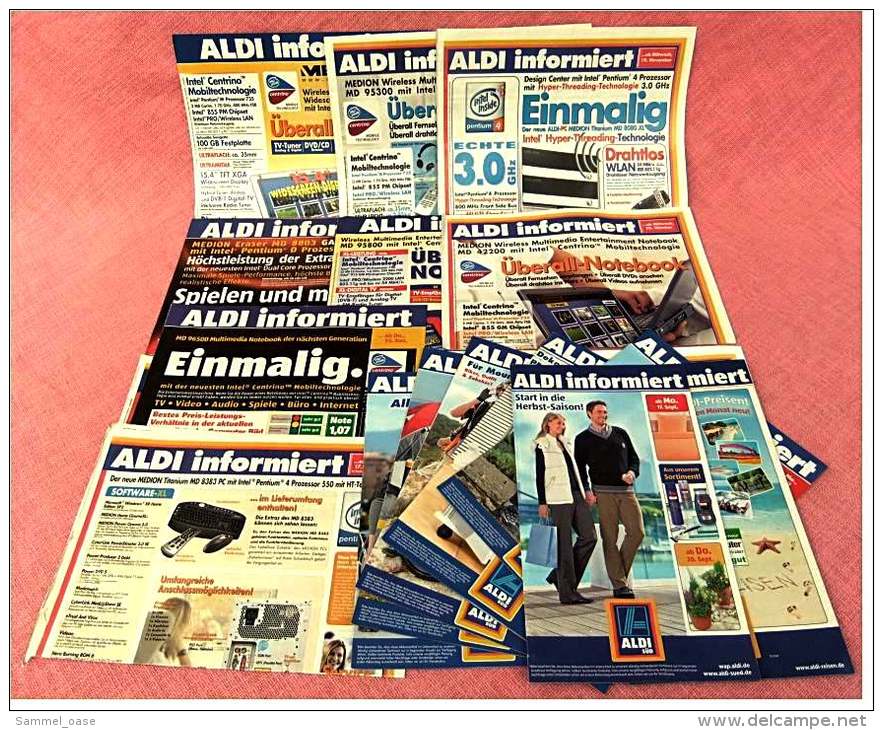 18 X ALDI Informiert Reklame Prospekte Von 2004 Bis 2007 -  Insgesammt  Ca. 220 Seiten - Sonstige & Ohne Zuordnung