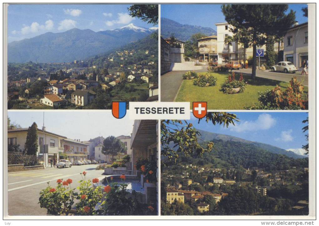 TESSERETE (TI) - Capriasca, Vista Su Bigorio E Campestro, Mehrfachansicht - 1989 - Capriasca
