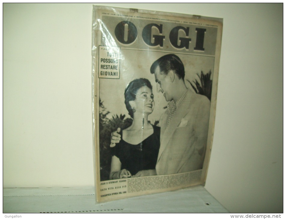 Oggi (1950) Anno VI°  N. 43  "Jean E Stewart Hanno Dato Vita Alla Più Romantica Storia Del 1950" - Cinema