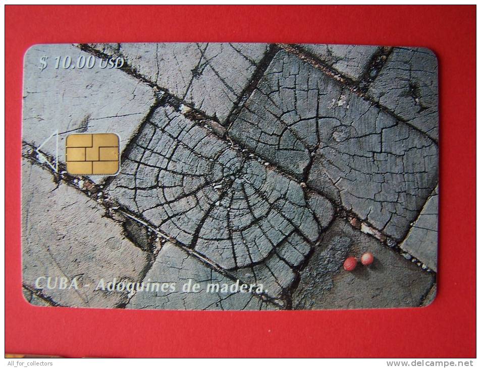 Chip Phone Card , Adoquines De Madera, $10, 30.000 - Kuba