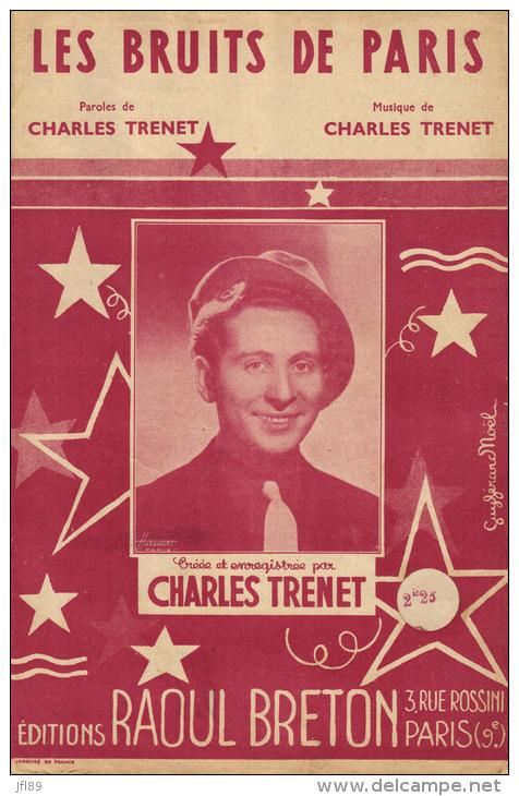 7268 - Charles Trenet     Les Bruits De Paris - Partitions Musicales Anciennes