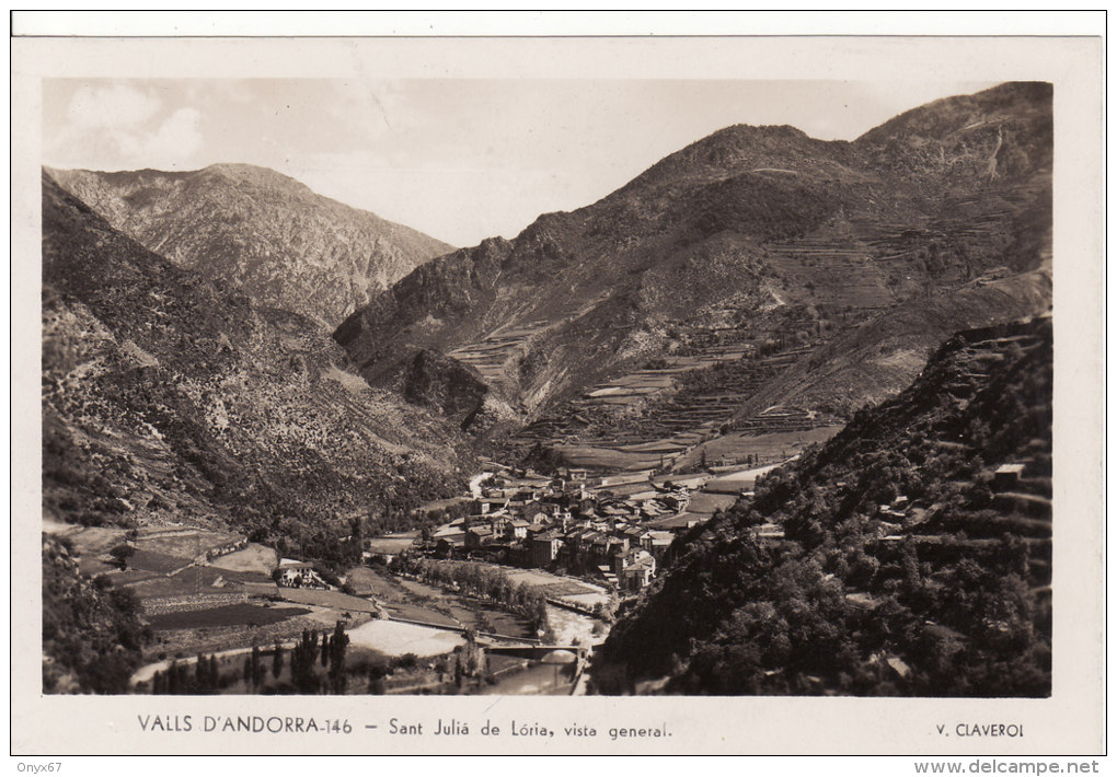 VALLS D'ANDORRA - SANT JULIA DE LORIA - Vista General - GRAND FORMAT - VOIR 2 SCANS - - Andorre