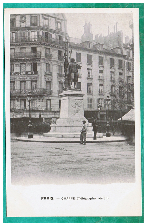 AA  - CPA PARIS (75)   PARIS - STATUE DE CHAPPE (TELEGRAPHE AERIEN) - Autres Monuments, édifices