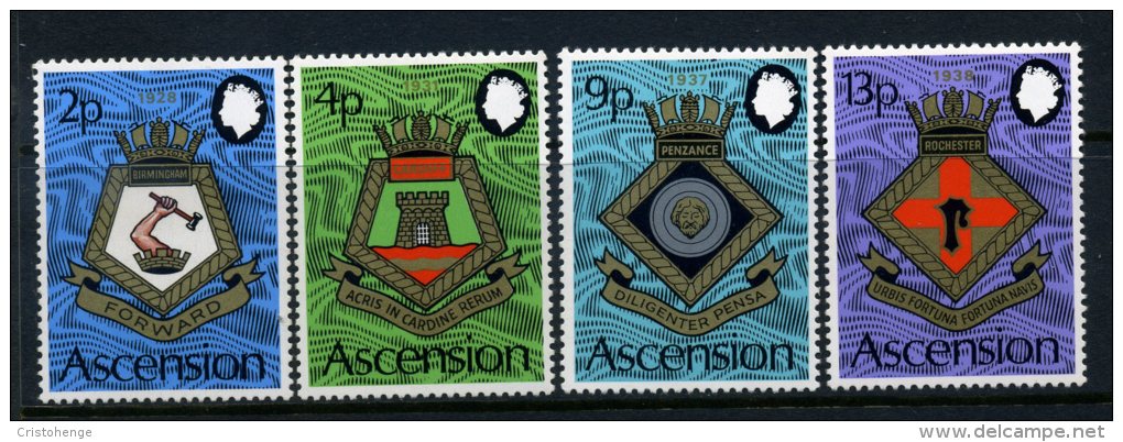 Ascension 1972 Royal Navy Crests (5th Series) Set MNH - Ascension (Ile De L')