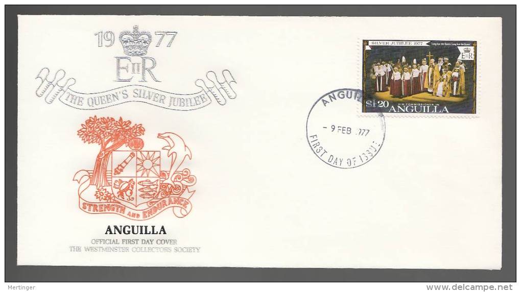 Anguilla 1977 FDC Cover Queens Silver Jubilee - Anguilla (1968-...)