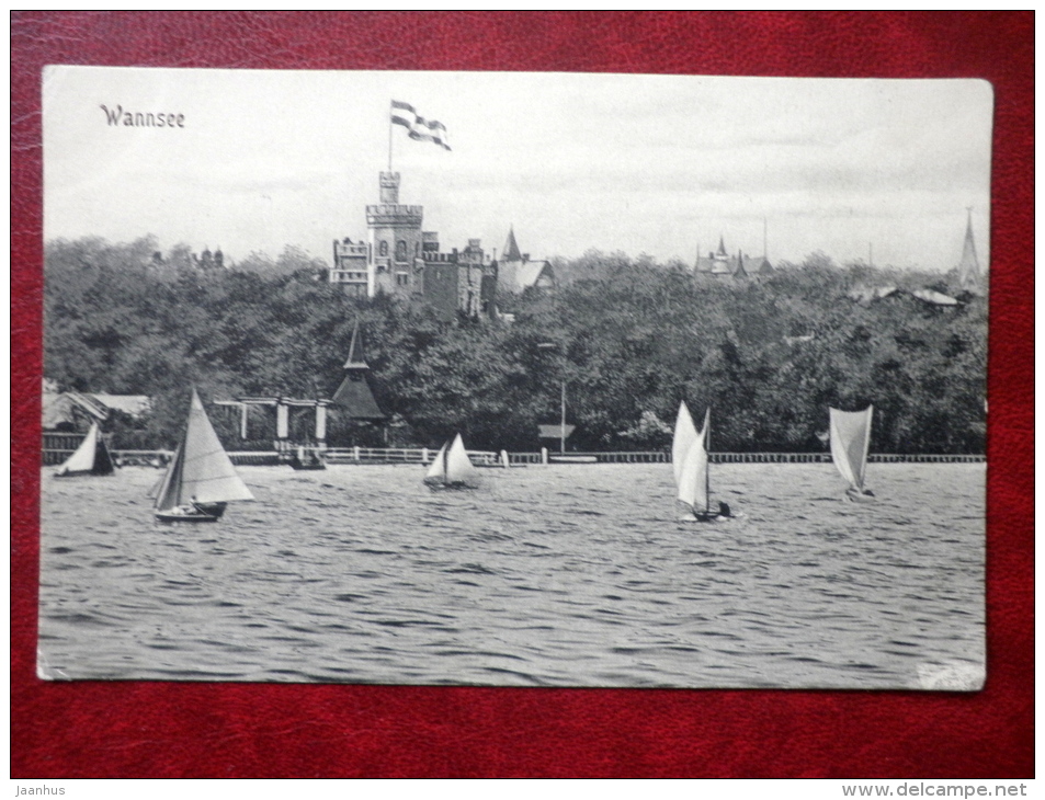 Wannsee - Lake - Sailing Boats - Old Postcard - 1907 - Germany - Unused - Wannsee