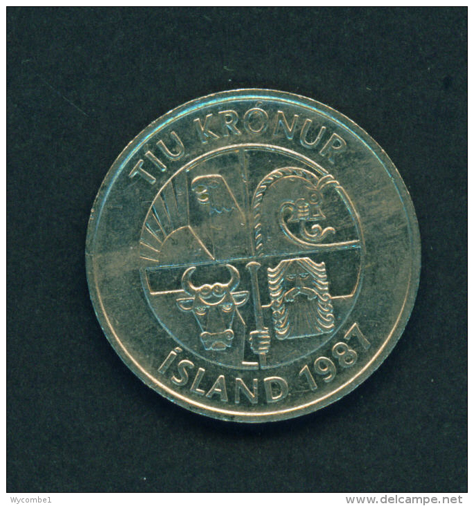 ICELAND - 1987 10k Circ. - Island