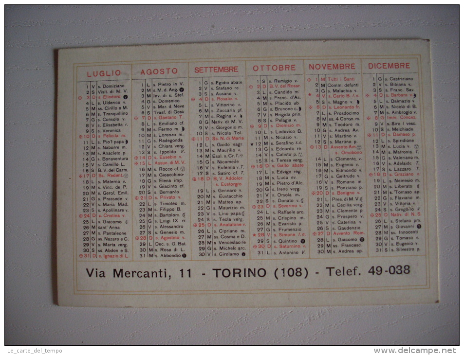 Calendario 1932 DITTA GIUSEPPE OSSOLA - Torino - Formato Grande : 1921-40