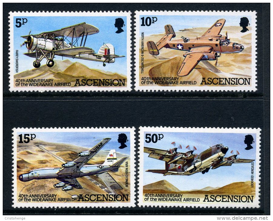 Ascension 1982 40th Anniversary Of Wideawake Airfield Set MNH - Ascension