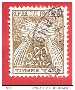 FRANCIA - FRANCE - USATO - 1960 - SEGNATASSE - Tax Stamp, Type Sheaf - 0,20 &#8355; - Michel FR P95 - 1960-.... Used