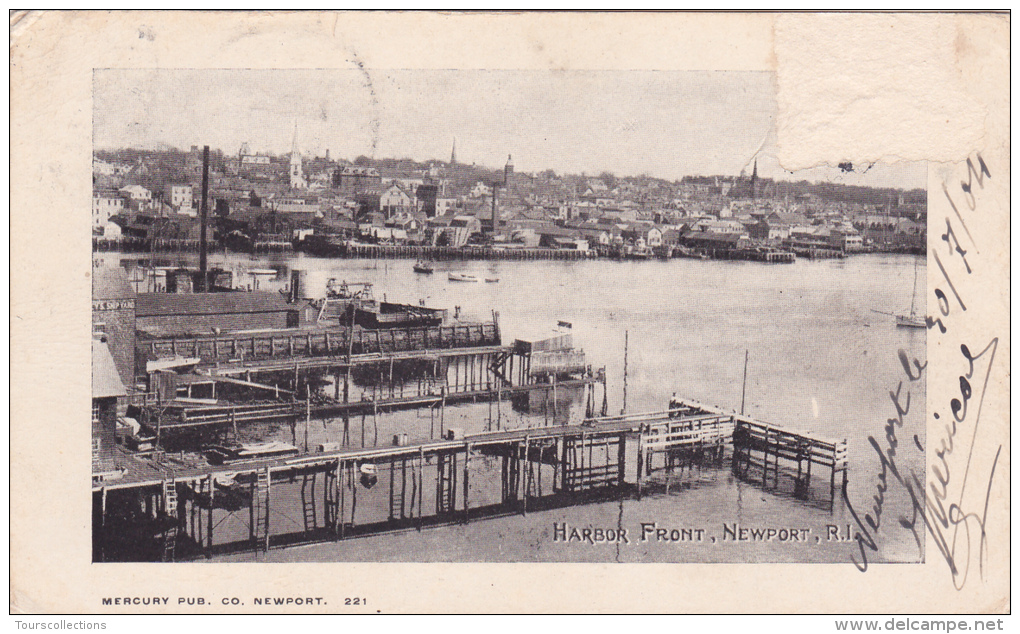 CPA USA @ RHODE ISLAND @ NEWPORT @ Harbor Front In 1904 - Newport