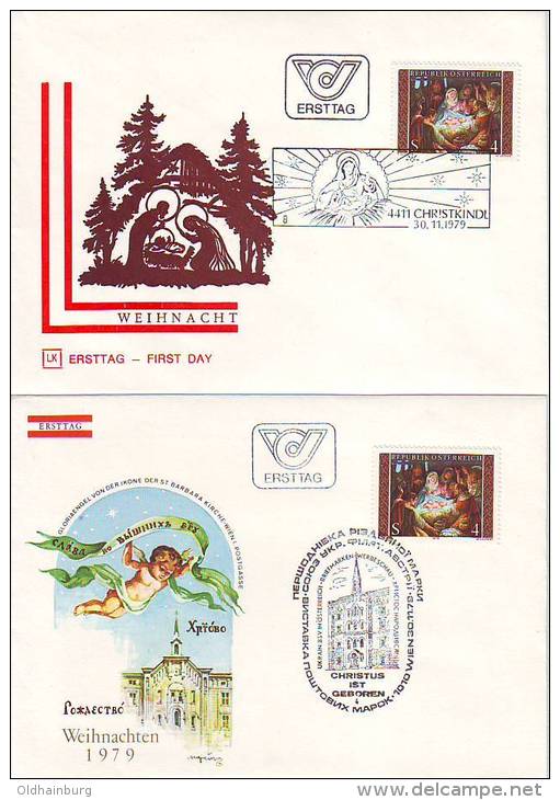 1102r: Österreich 1979, Weihnachten- Christkindl Und Christus Ist Geboren- UBSV - Christmas