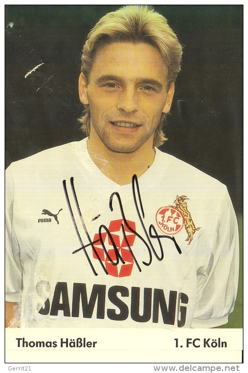 SPORT - FUSSBALL - 1.FC KÖLN - THOMAS HÄSSLER- AUTOGRAMM - Football