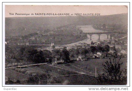 33 - Gironde / PORTETS -- Vue Panoramique De SAINTE-FOY-LA-GRANDE Et PORT-SAINTE-FOY. - Autres & Non Classés