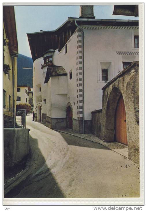 Santa MARIA Val Müstair, GR,   Im Münstertal; Dorfpartie An Der Alten Umbrailstrasse,  1979 - Val Müstair