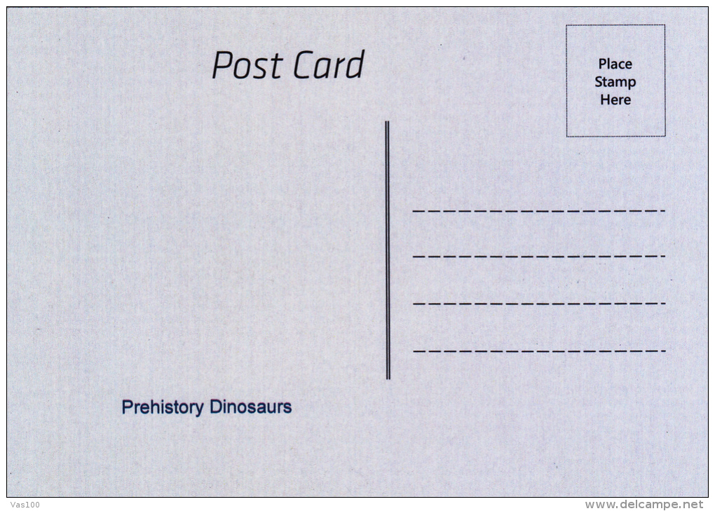 PREHISTORY DINOSAURS,POSTCARD,UNUSED - Vor- Und Frühgeschichte