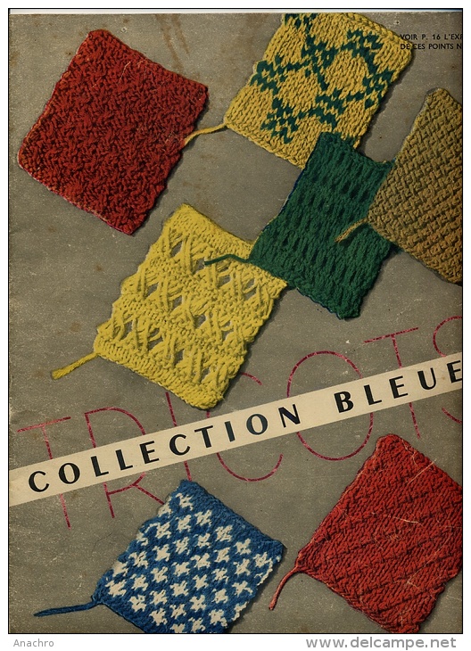 Collection BLEUET 1949 / Revue MODE CREATION BRODERIES BLASONS PROVINCES RAYURES CROCHET - Patterns