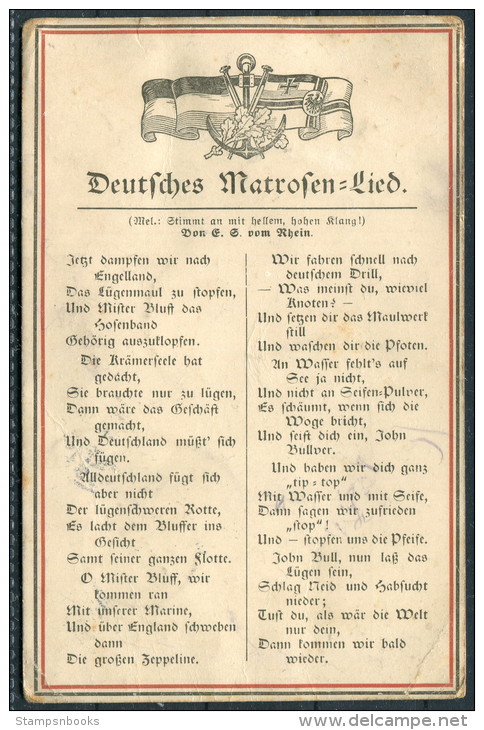 1915 1.Weltkrieg Überhebliche Patriotik "John Bull" Großbritannien Matrosen Selten! - Patriotic