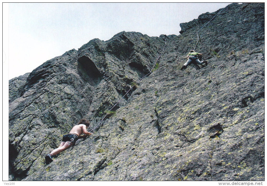 ESCALADE,CLIMBING,MOUNTAINEERS,POSTCARD,UNUSED - Bergsteigen