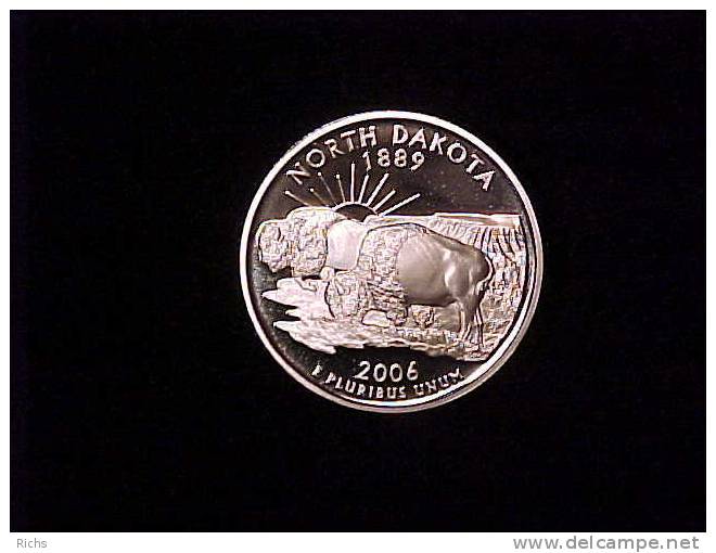 2006-S Proof North Dakota State Quarter - 1999-2009: State Quarters