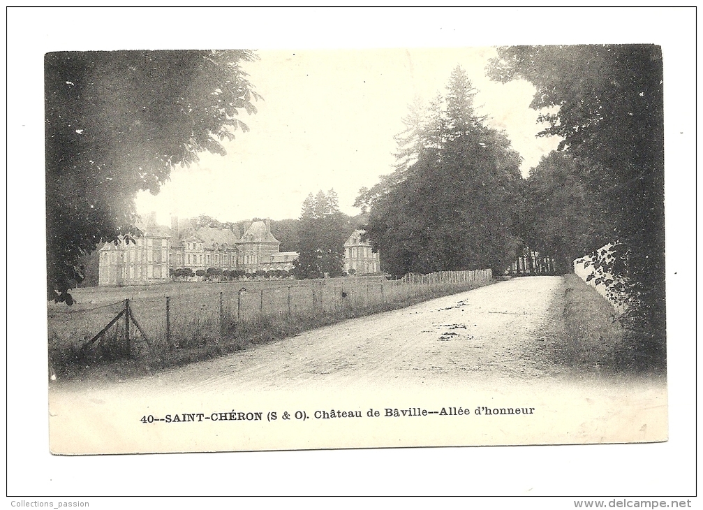 Cp, 91, Saint Chéron, Château De Bâville, Allée D´Honneur - Saint Cheron