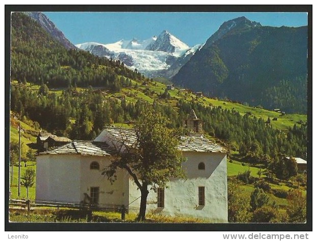 KAPELLE RITINEN Bei Grächen Ried Riedgletscher 1991 - Grächen