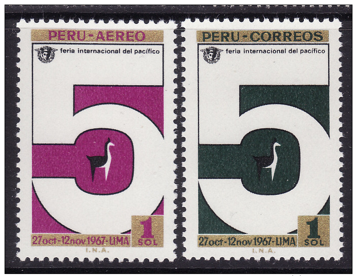 Peru #504, C216 F-VF Mint NH ** Fair, Llama - Peru