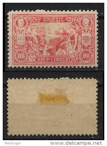 Brazil Brasilien Mi# 177 * PORTOS 1908 - Ungebraucht