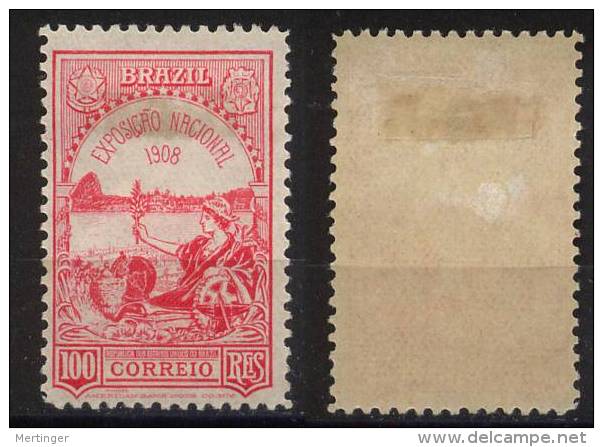 Brazil Brasilien Mi# 178 * EXPOSICAO 1908 - Unused Stamps