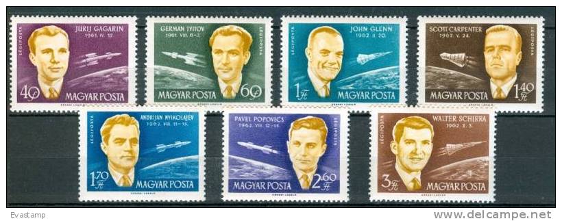 HUNGARY - 1962. 1st Seven Astronauts MNH! - Nuevos